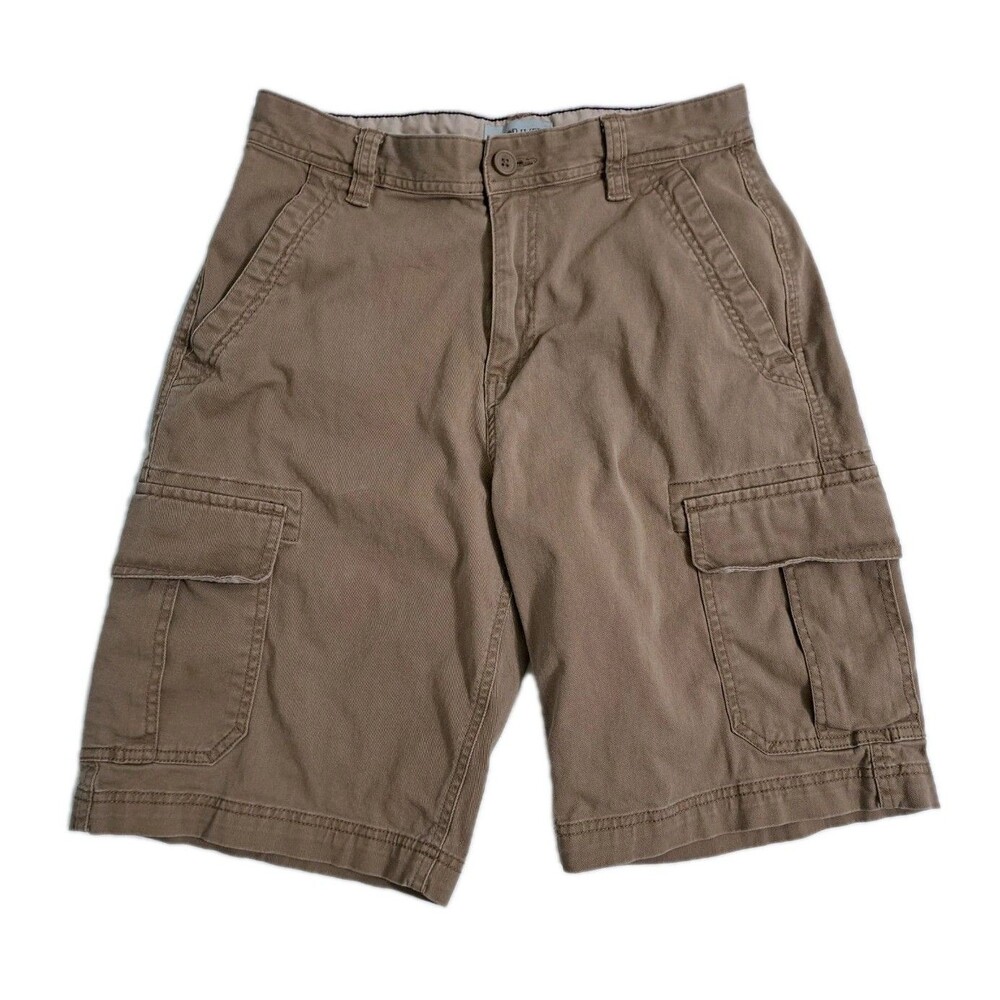 Sun River Cargo Shorts Men's 30 Safari Utility Pockets Work Trail Khaki Hiking